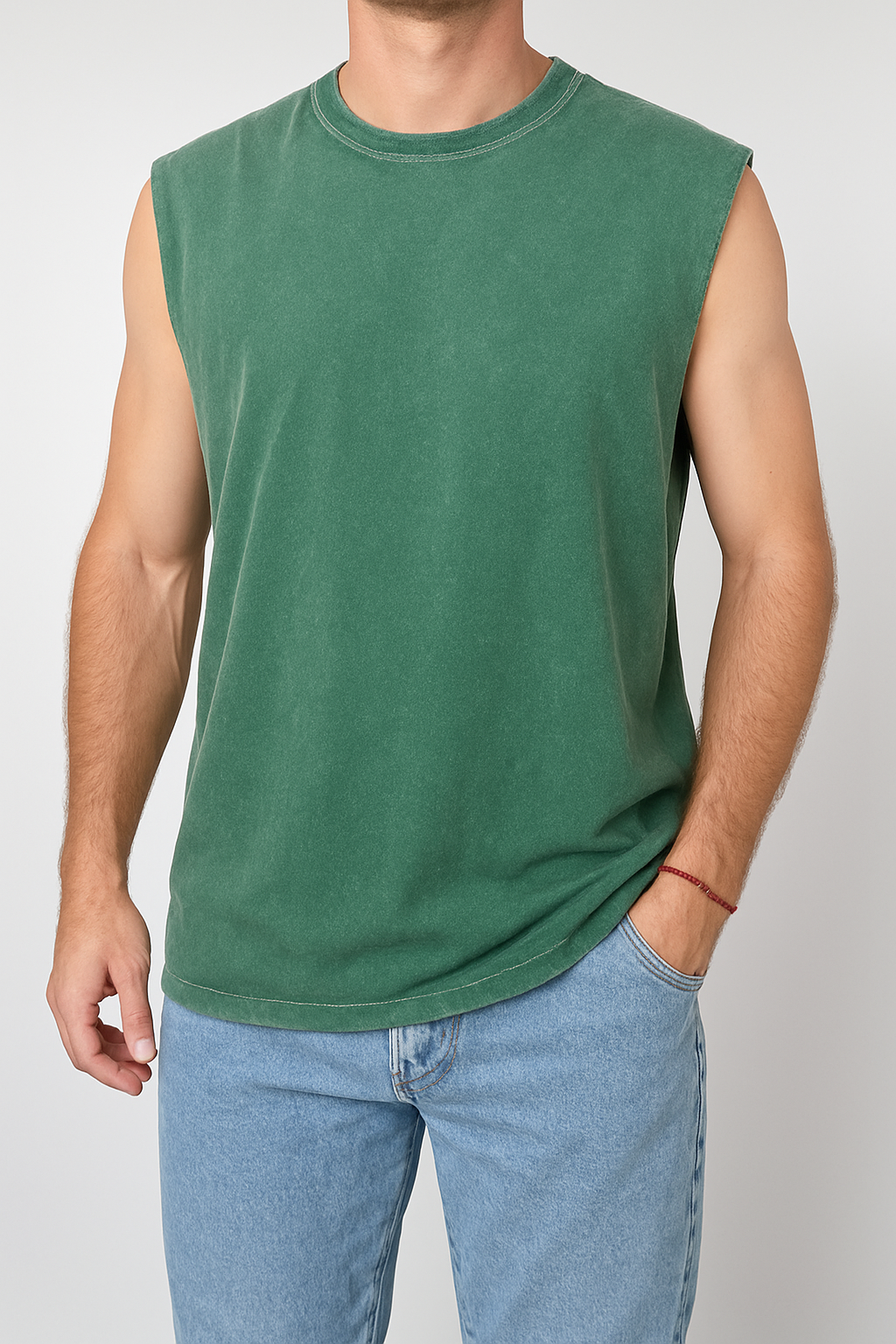 Musculosa Lavada - Verde