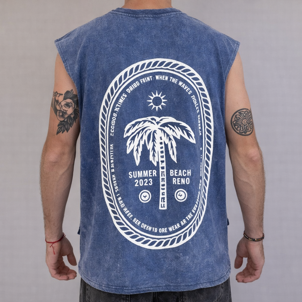 Musculosa Palm - Azul