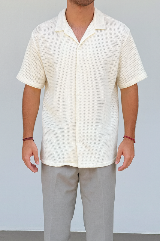 Camisa de punto - Blanca