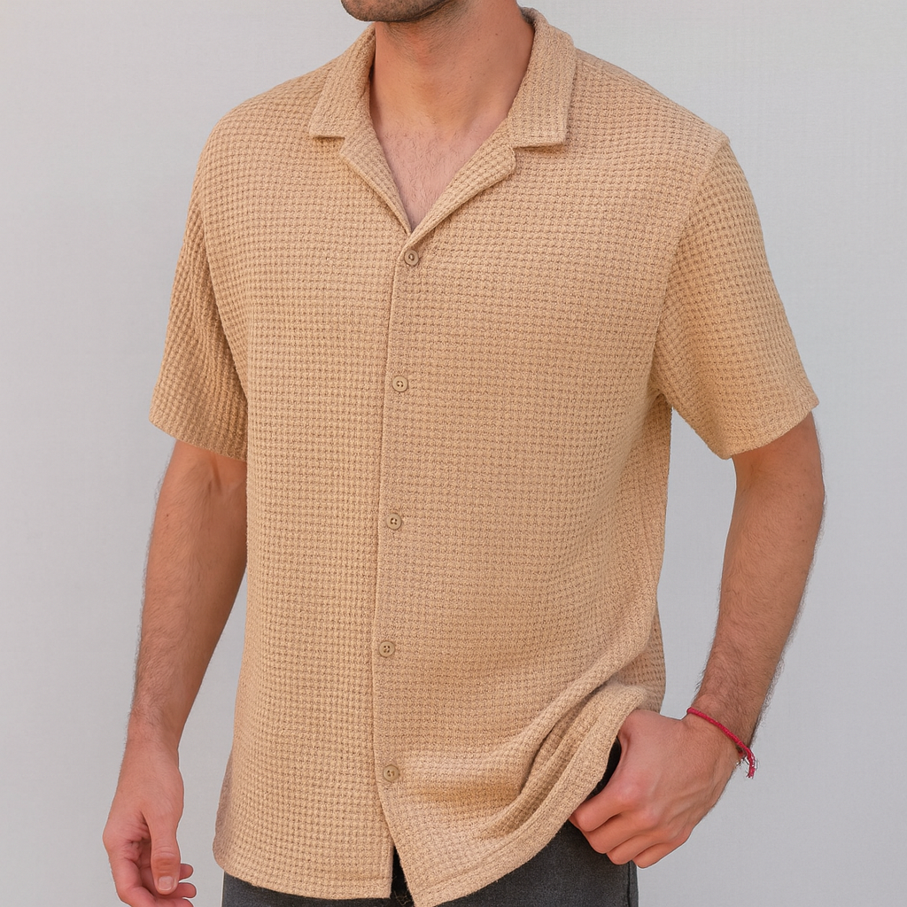 Camisa de punto - Beige