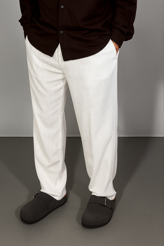 Pantalón de Lino Blanco