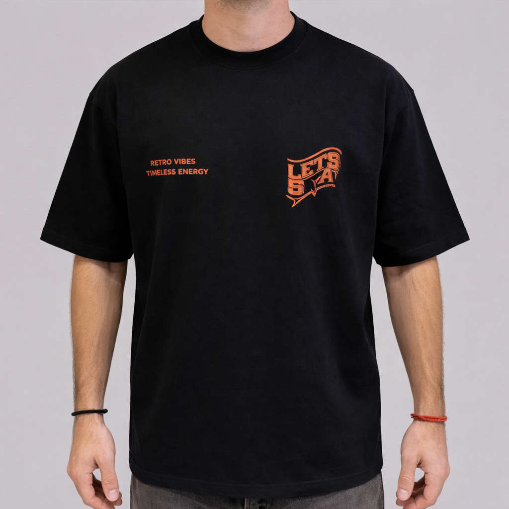 Remera Lets - Negra